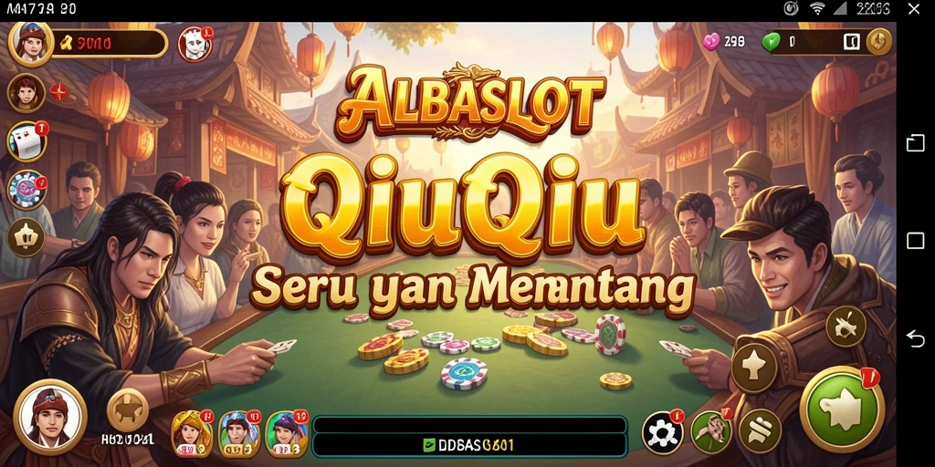 Screenshot gameplay QiuQiu dalam ALBASLOT menunjukkan keseruan permainan.