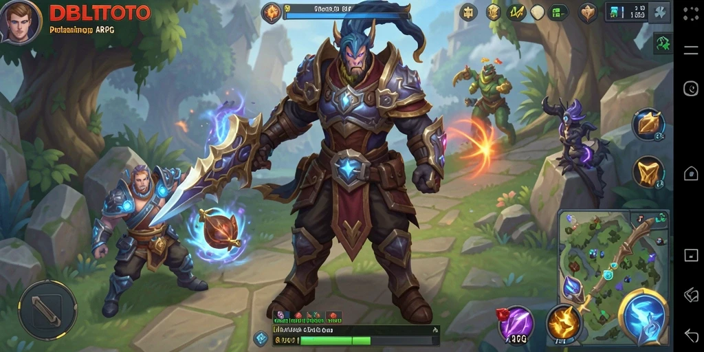 Screenshot seru dari gameplay ARPG DBLTOTO yang penuh aksi.