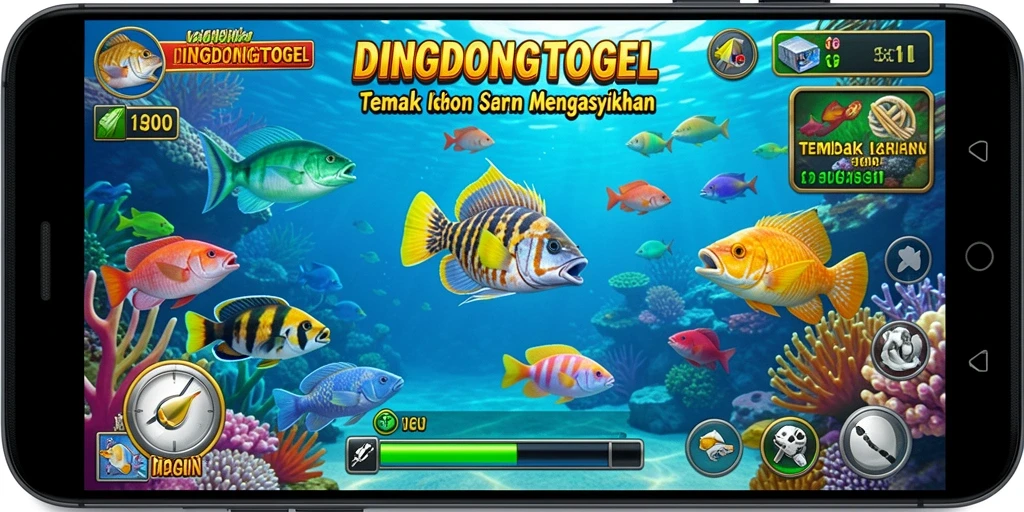 Screenshot DINGDONGTOGEL menampilkan aksi Tembak Ikan yang seru.