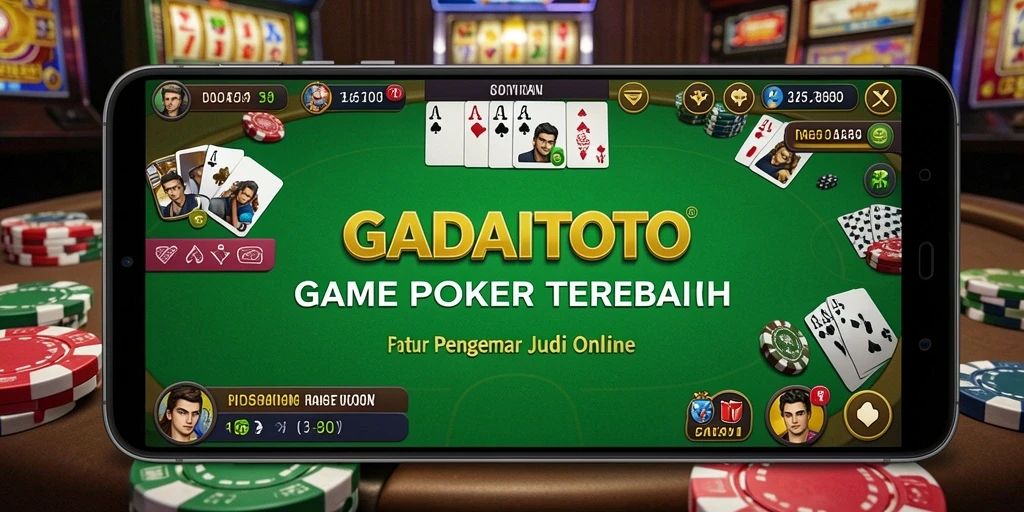 Tampilan gameplay seru di GADAITOTO dengan fitur Poker menarik.