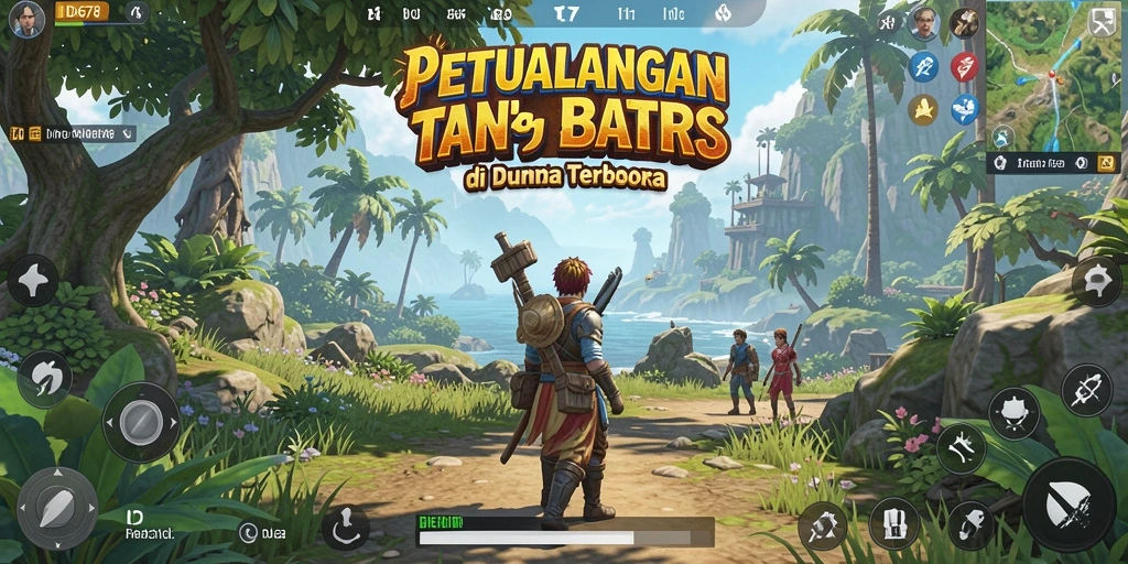 Screenshot utama <strong>ID678</strong> menampilkan aksi seru dalam dunia terbuka.