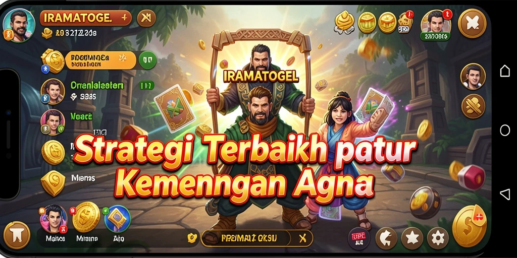 Tampilan menegangkan dari gameplay strategi di IRAMATOGEL.