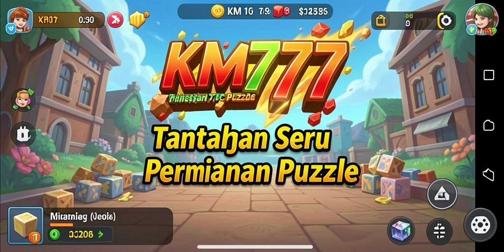 Tangkapan layar utama KM777 menampilkan gameplay menyenangkan dalam permainan Puzzle.