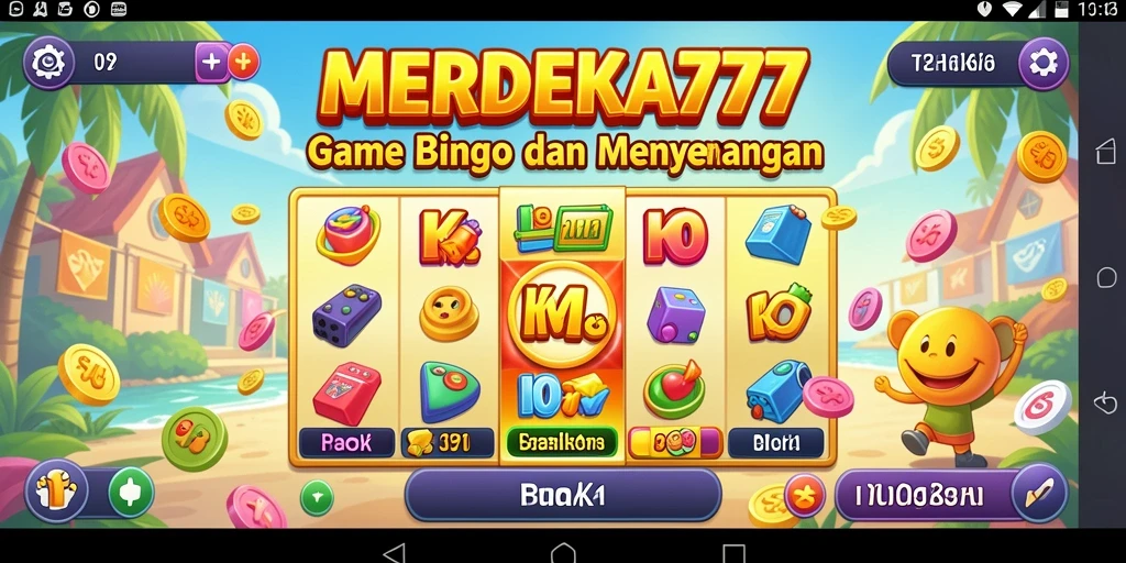 Tampilan gameplay Bingo yang seru dan menarik di MERDEKA777.