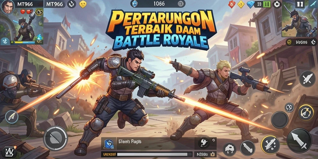 Gameplay seru di MT966 dengan aksi Battle Royale penuh adrenalin.