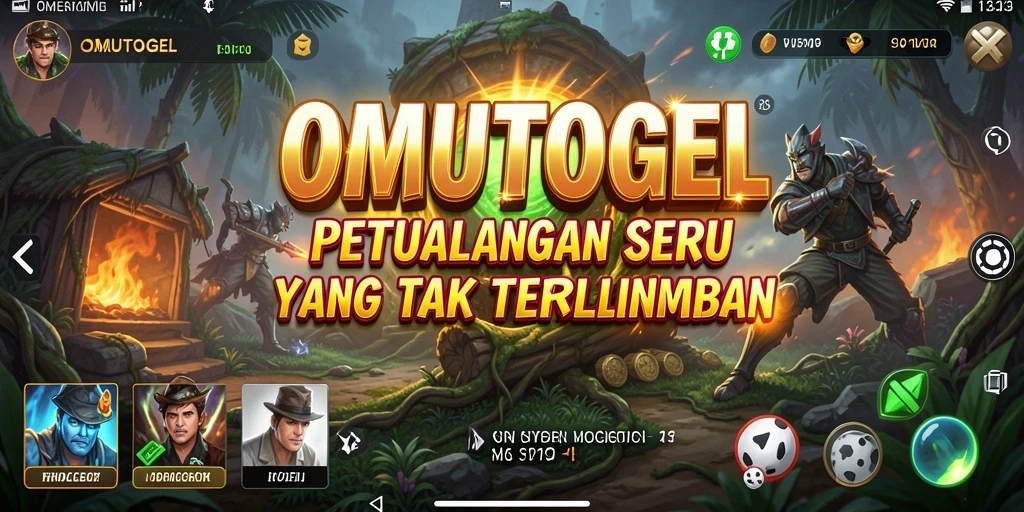Screenshot gameplay OMUTOGEL yang menampilkan momen petualangan epik.