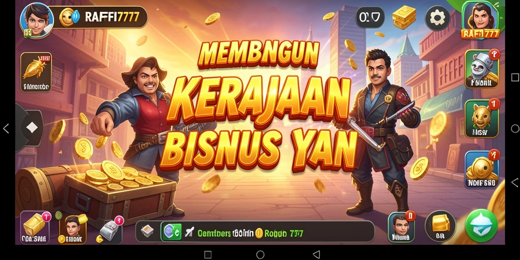 Gameplay seru membangun bisnis di RAFFI777.