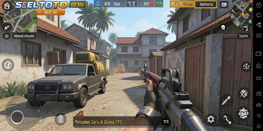 Tampilan seru gameplay dalam permainan TPS SELTOTO.