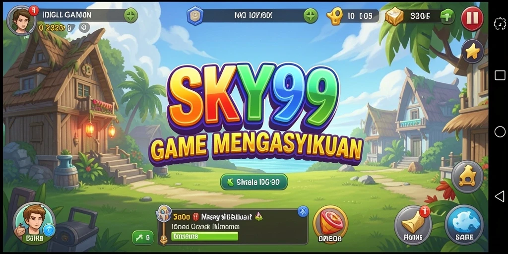 Screenshot gameplay <strong>SKY99</strong> menunjukkan kemajuan pemain yang mengasyikkan.