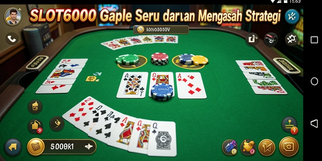 Tampilan menarik dari permainan Gaple di SLOT6000.