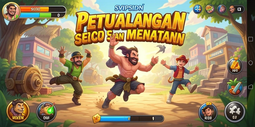 Tampilan gameplay seru di SVIPSIDN dengan aksi arcade yang menantang.