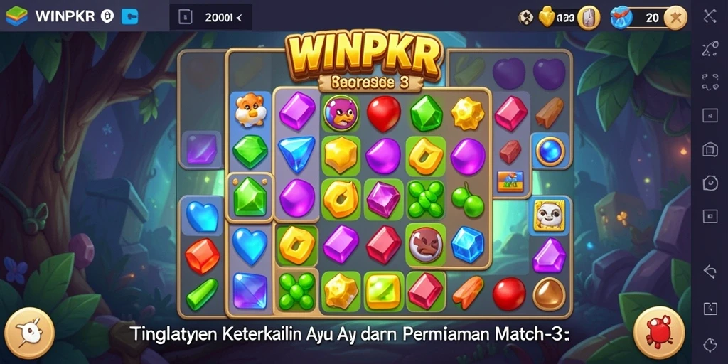 Tampilan gameplay <strong>WINPKR</strong> yang penuh warna dan menantang.